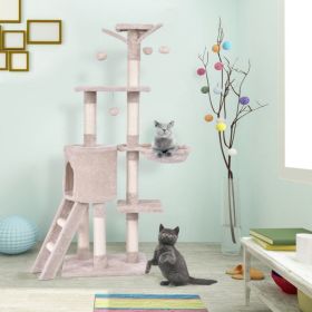 56 Inch Condo Scratching Posts Ladder Cat Play Tree