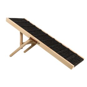 Dog ramp, adjustable pet ramp, folding pet ramp, suitable for small and medium sized dogs and cats, non-slip foot covers, portable, suitable for beds